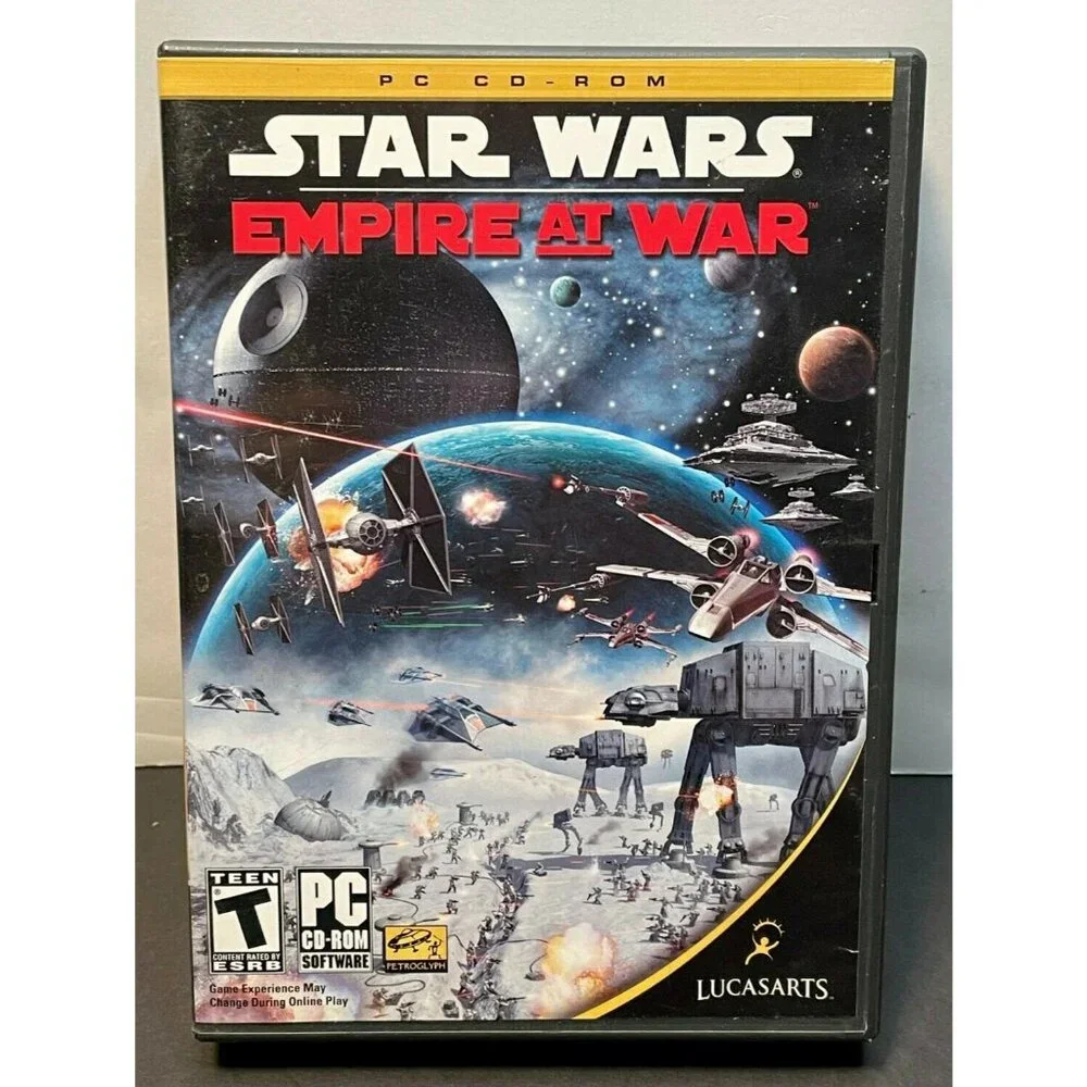 Star Wars Empire at War PC game 2006 cd rom Lucas Arts computer